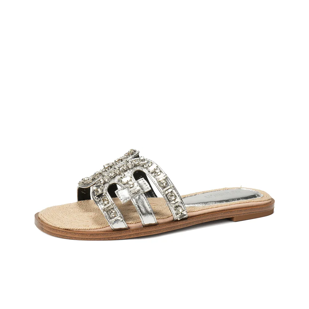 Lanza Резиновые Аbrasion-Resistant Слипоны Женские Silver