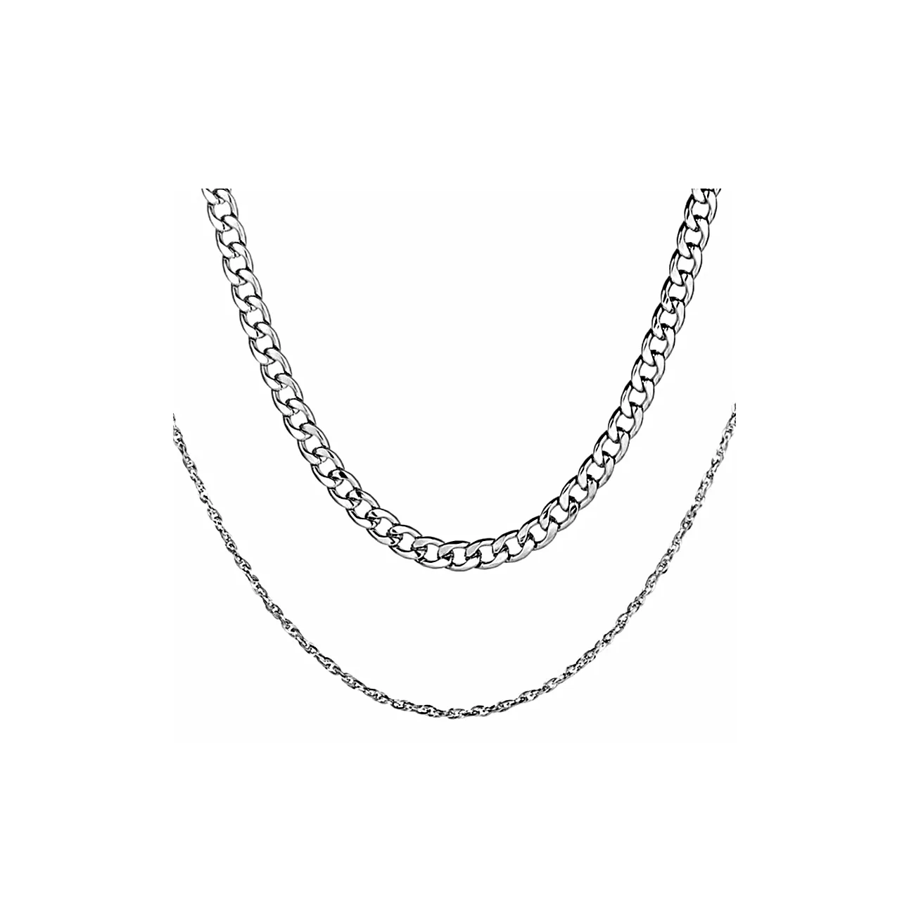 66ROUTE 66 Титановые стальные ожерелья мужские