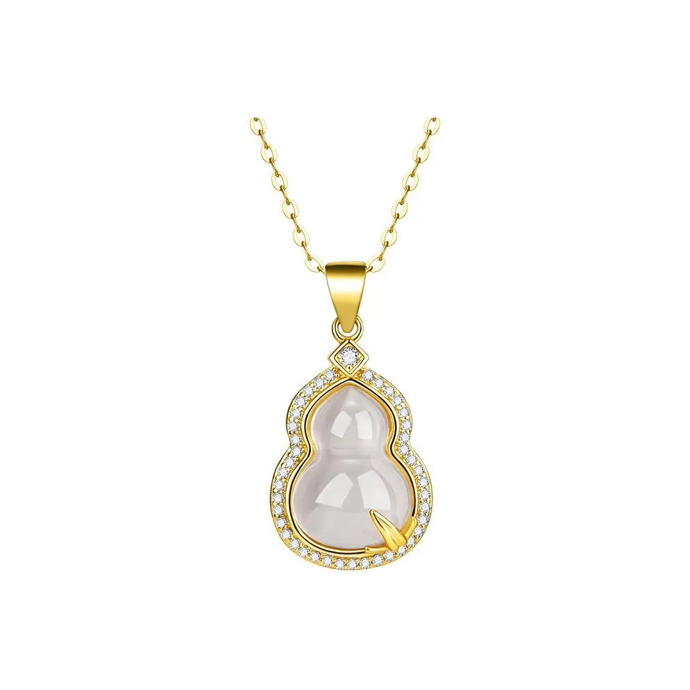 Mom's Gift Chalcedony Jade Necklaces Women's
