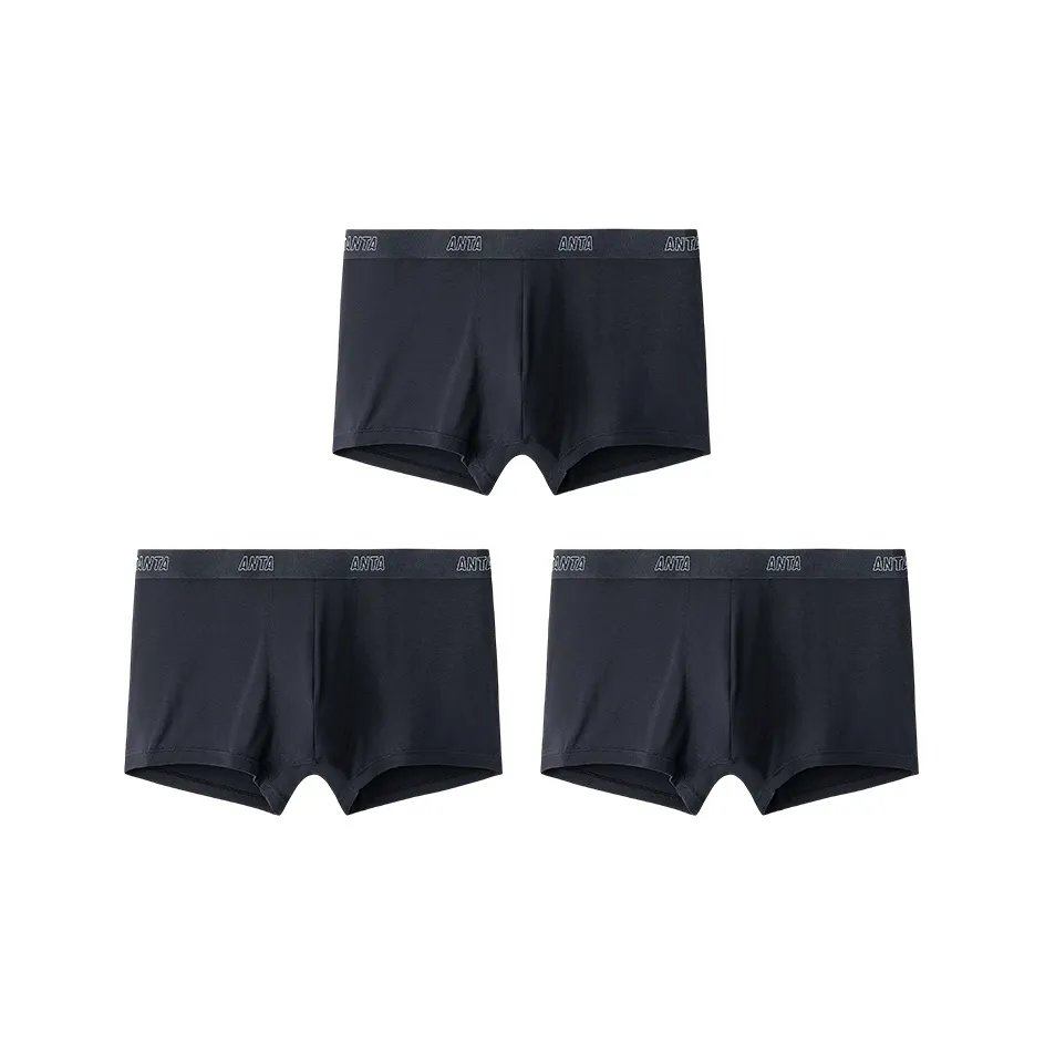 ANTA Life Collection Боксер-шорты Мужские 3 упаковки основной цвет черный