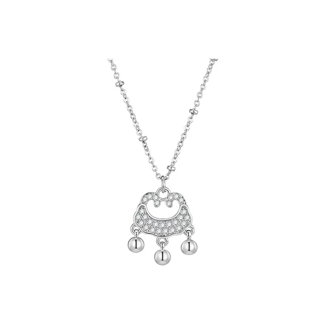 LILY LOTTY Медные Ожерелья Женские Серебряные