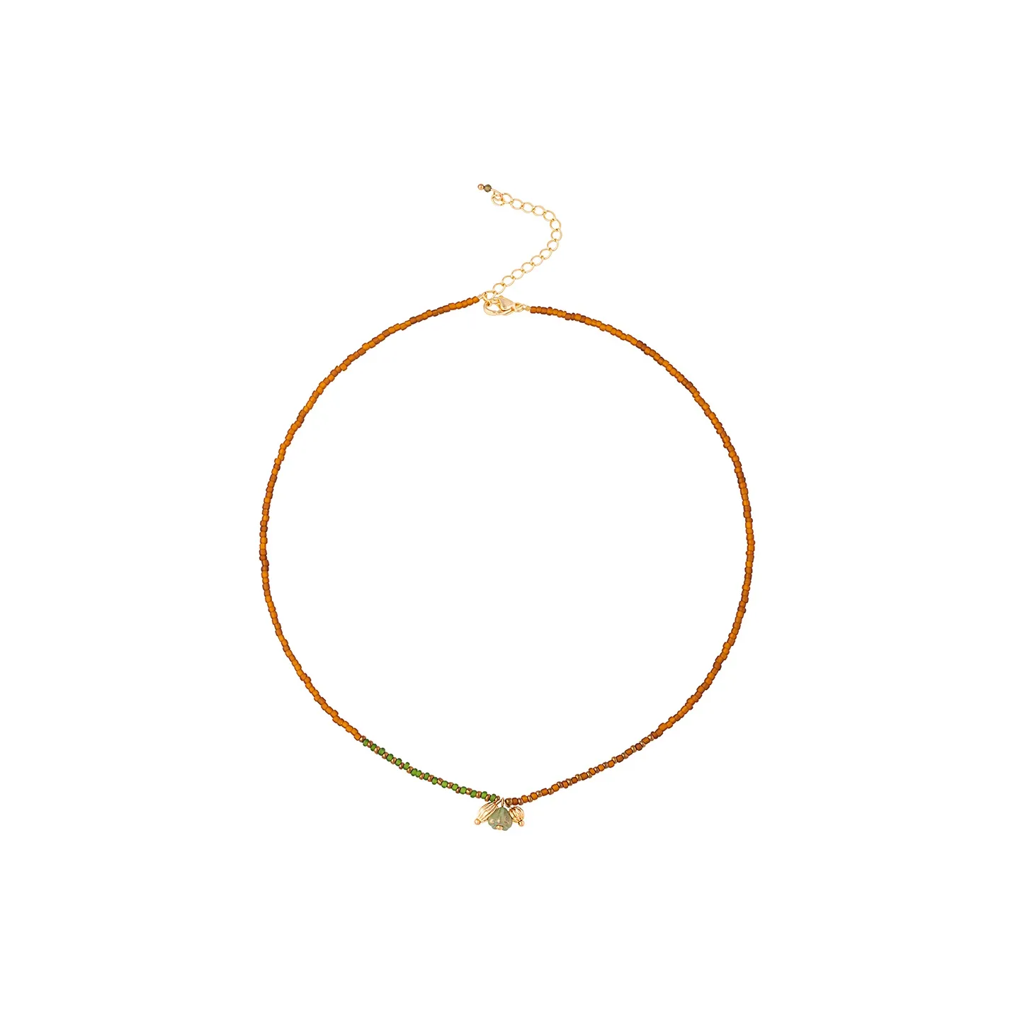 DOWER HALL Золото-покрытое медное ожерелье для женщин