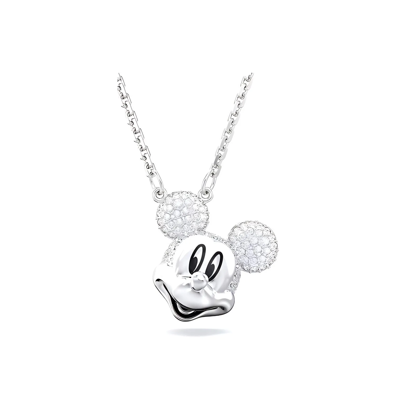 Swarovski Disney Faux Crystal Necklaces Unisex Silver