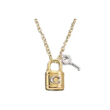 COACH Copper Necklaces Women's Gold