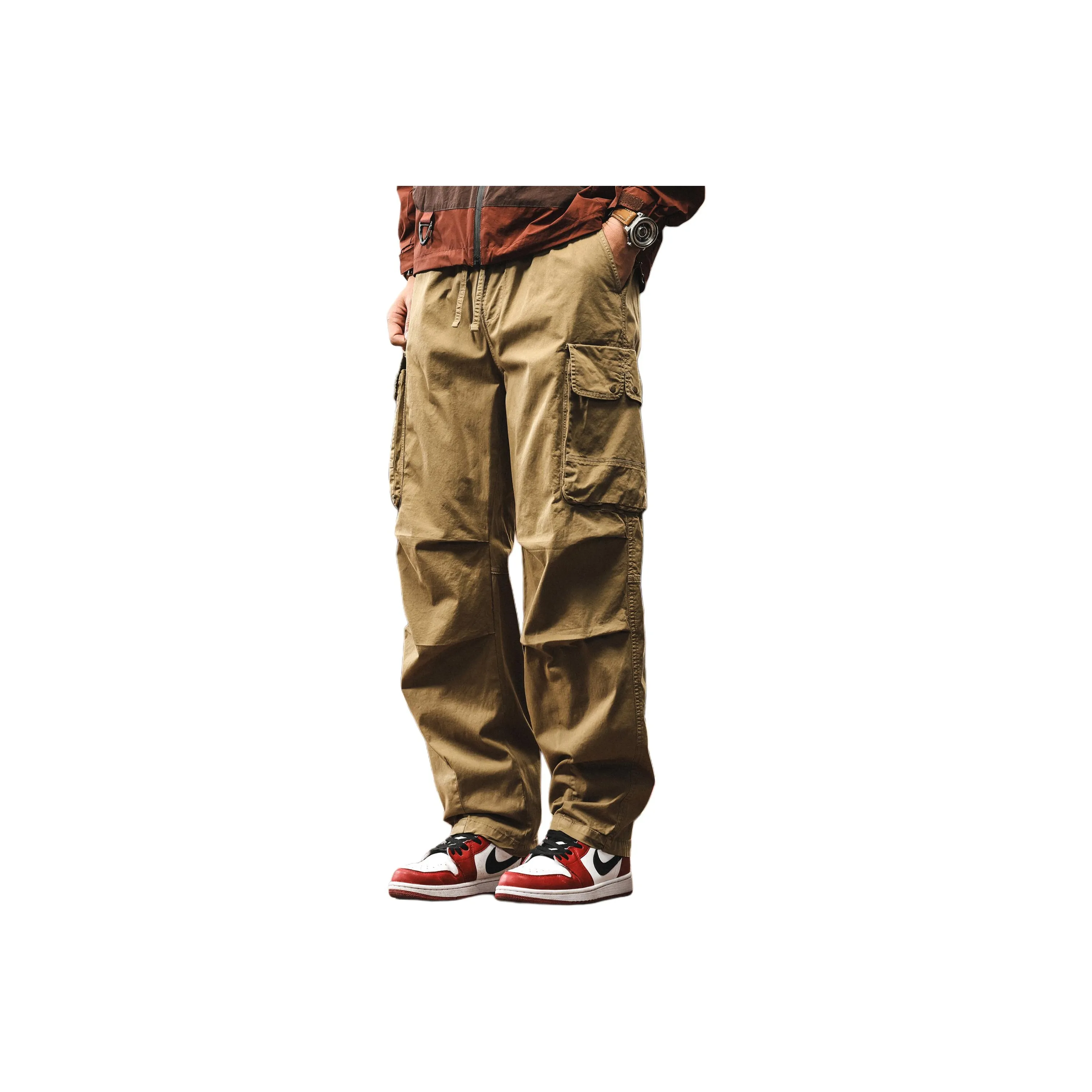 JIELEINUO Мужские Карго Брюки