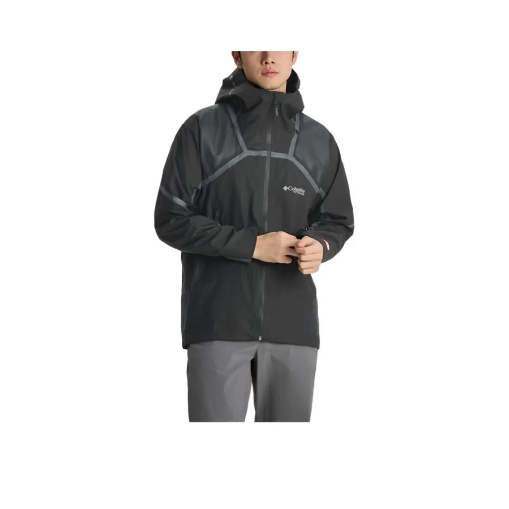 Columbia Titanium Collection OutDry Extreme Waterproof And Breathable Warm Rainproof Windbreaker Jacket Men's Black