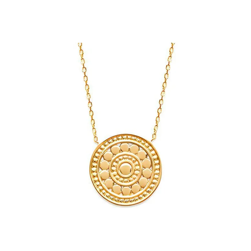 ST DORE 18K Толстое Золото Покрытие Ожерелье Женское