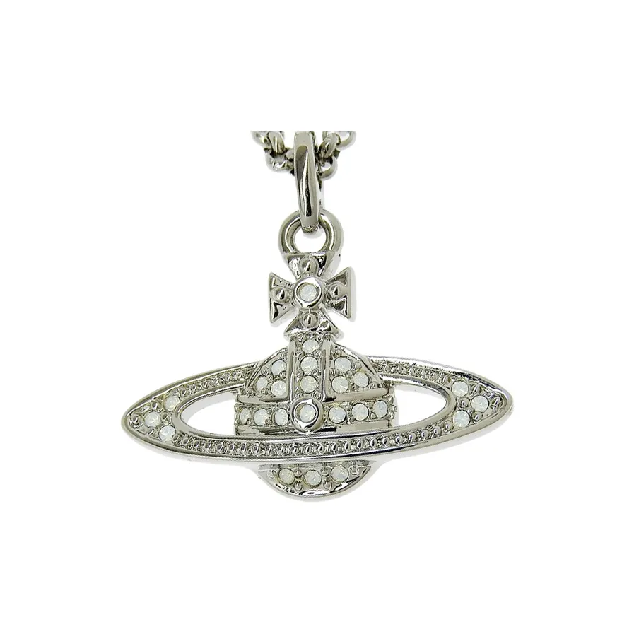 Vivienne Westwood Ожерелья из латунь стразы женское серебро