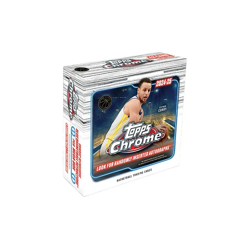 Topps 24 25 Chrome Баскетбол Оценка Mega Баскетбол Коллекционная карта Звезда Спортивная карта Целая коробка
