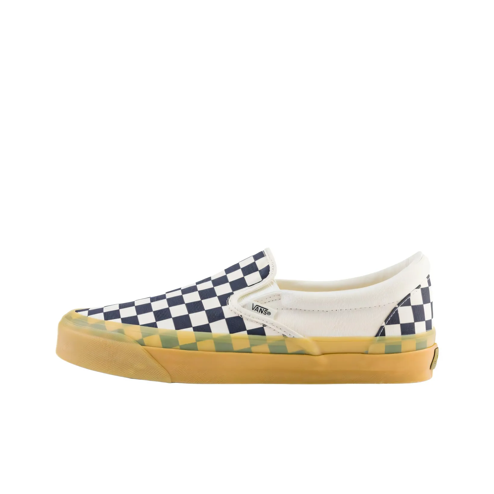 VANS LX Classic Slip On 98 Устойчивые к истиранию Низкие Кеды Унисекс Синие Белые