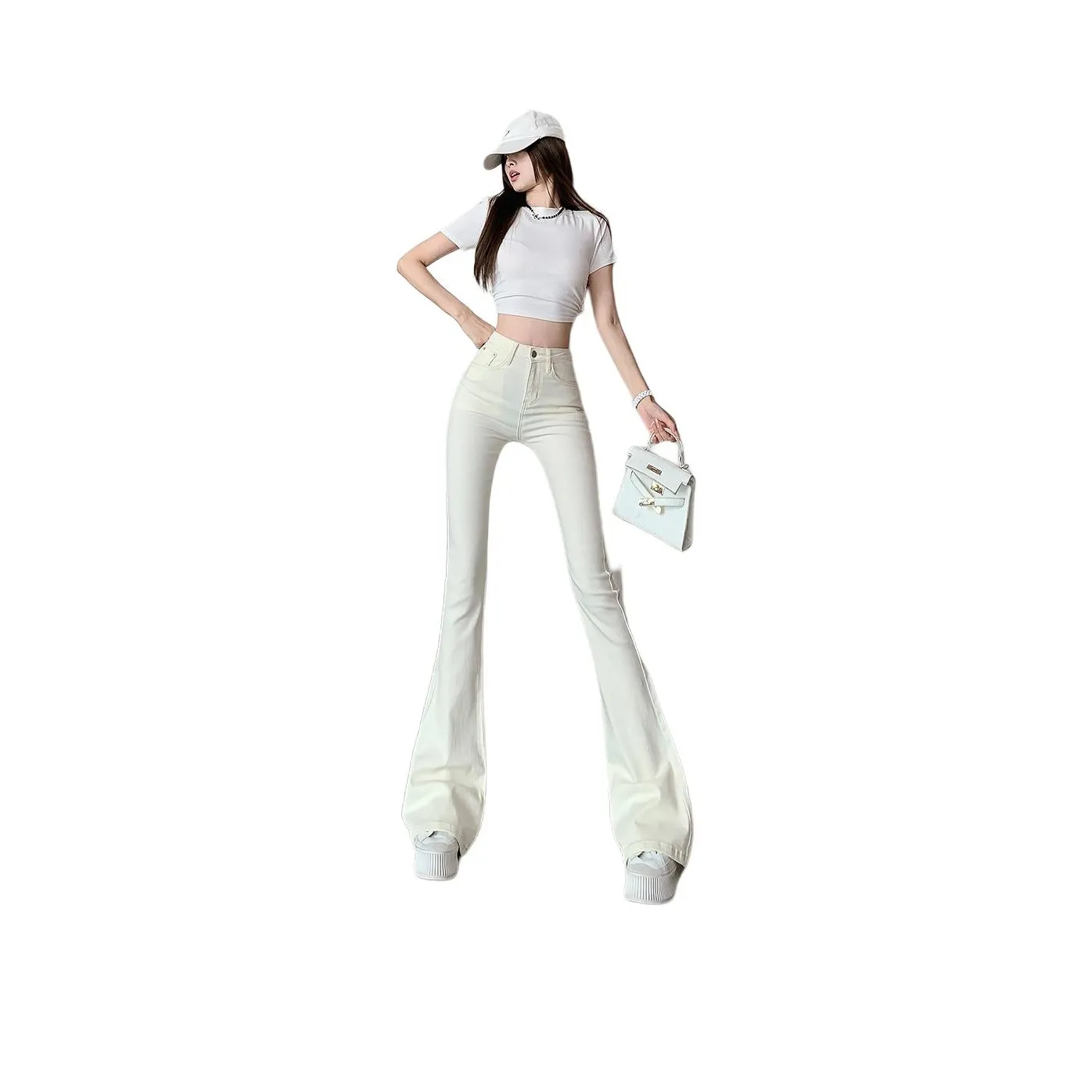 Si Bei'er Белые Женские Джинсы