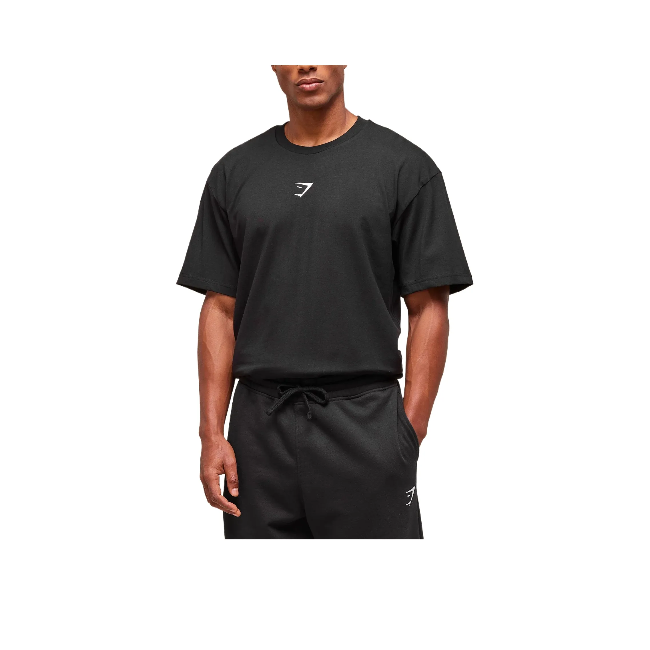 GYMSHARK Черные Мужские T-рубашки