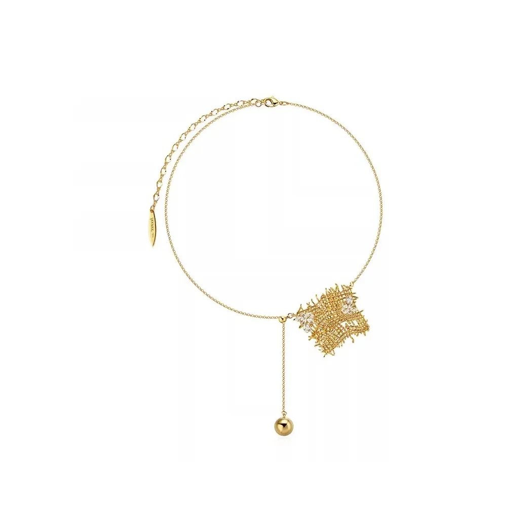 BOONEE ALUS Медный IS Покрытие из каратного золота Ожерелья Женские