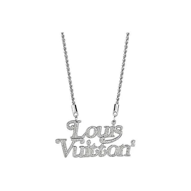 LOUIS VUITTON X Nigo Squared Strass Necklace