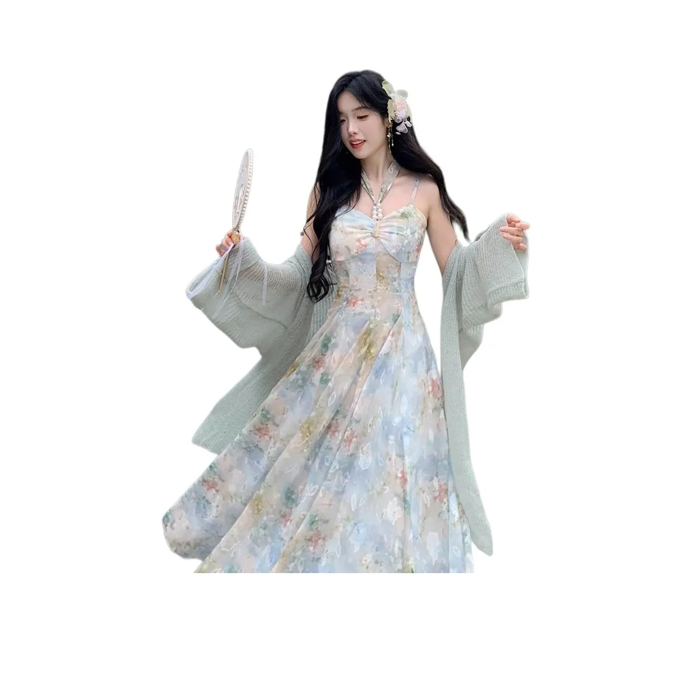 YINLEI Синие Женские Слиплатья