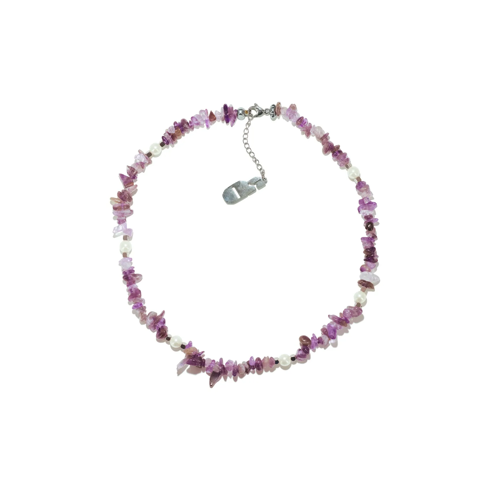 Get'em ON Shell Pearl Crushed Stone Necklaces Unisex