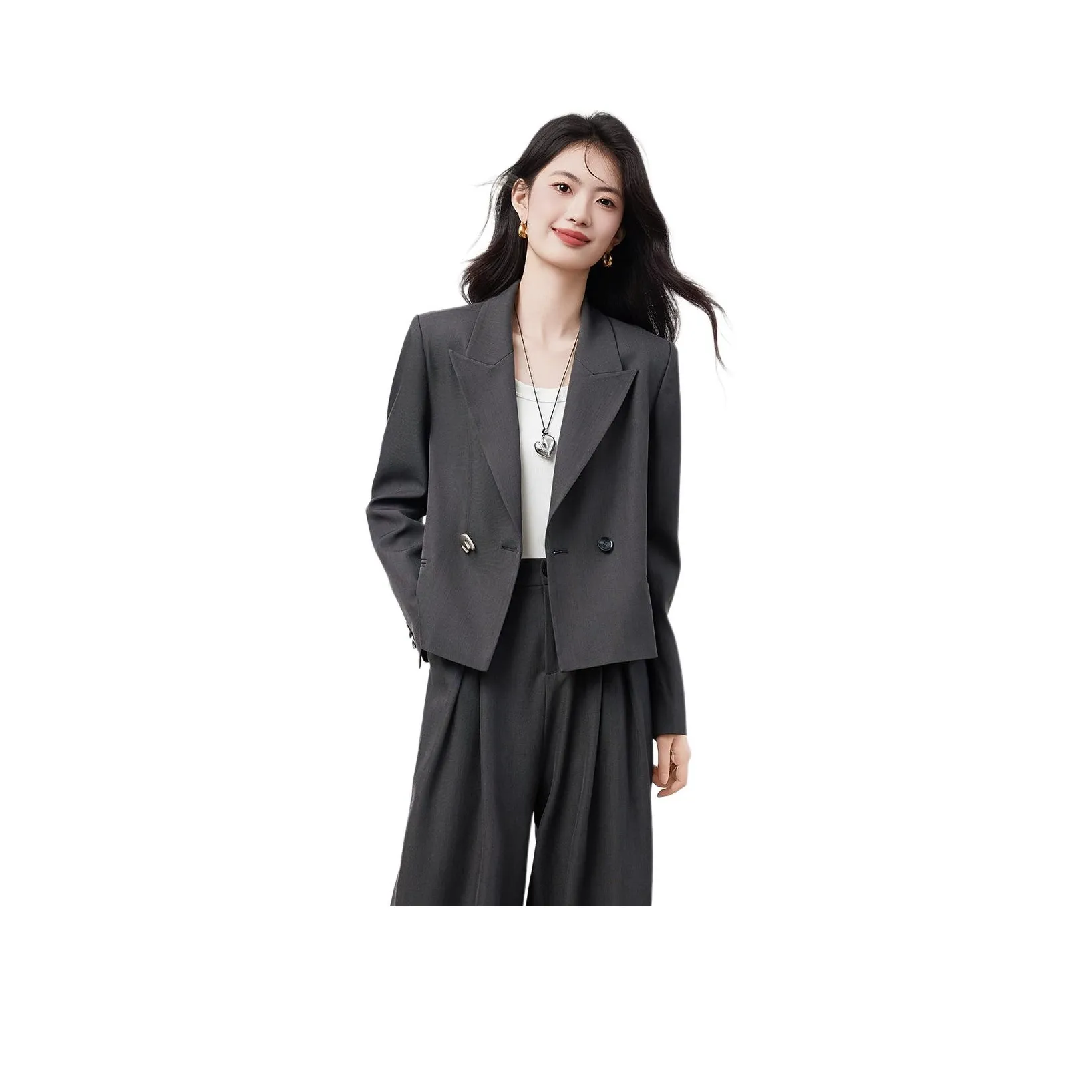 XINFEIYU Бизнес-костюм женский серый