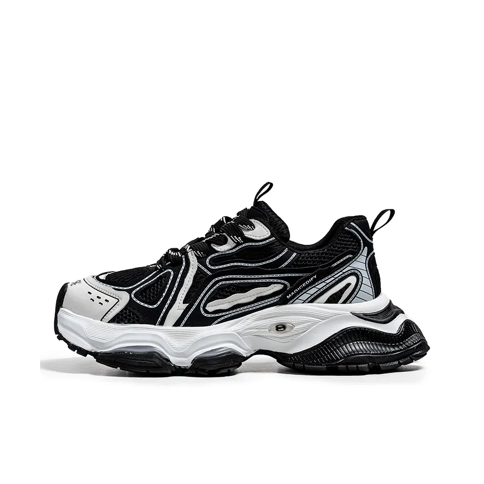 Colorful Creations Дышащий Легкий Увеличивающий Высоту Низкий Топ Кроссовки с Толстой Подошвой Мужские