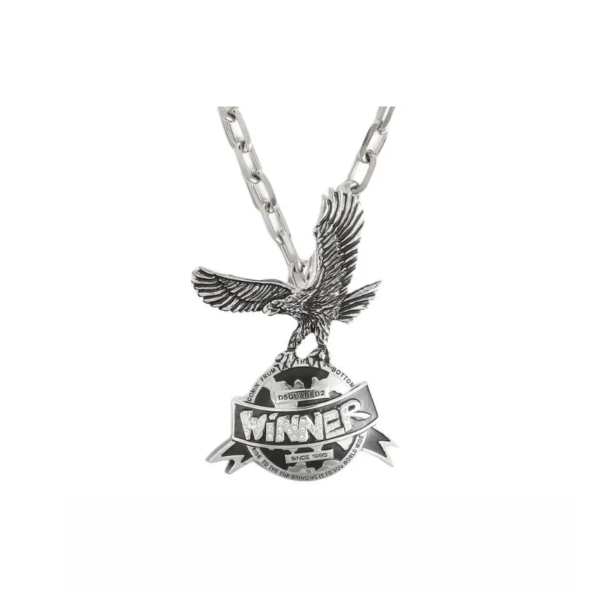 Dsquared2 Logo Charm Necklace