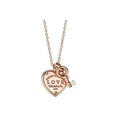 TIFFANY & CO. Return To Tiffany Collection Necklaces Women's Rose Gold