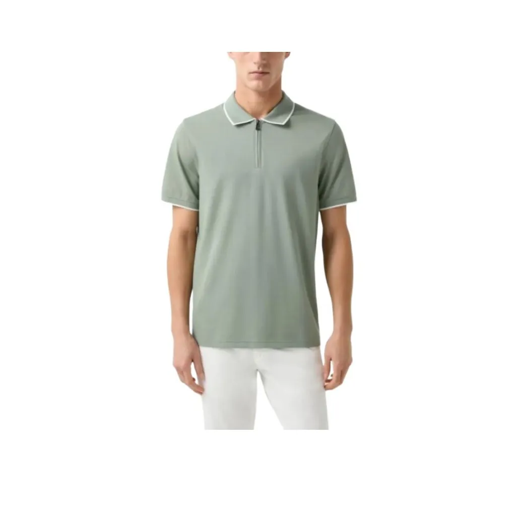 BOGNER SS25 Поло Мужское Эвкалиптово-Зеленый W230