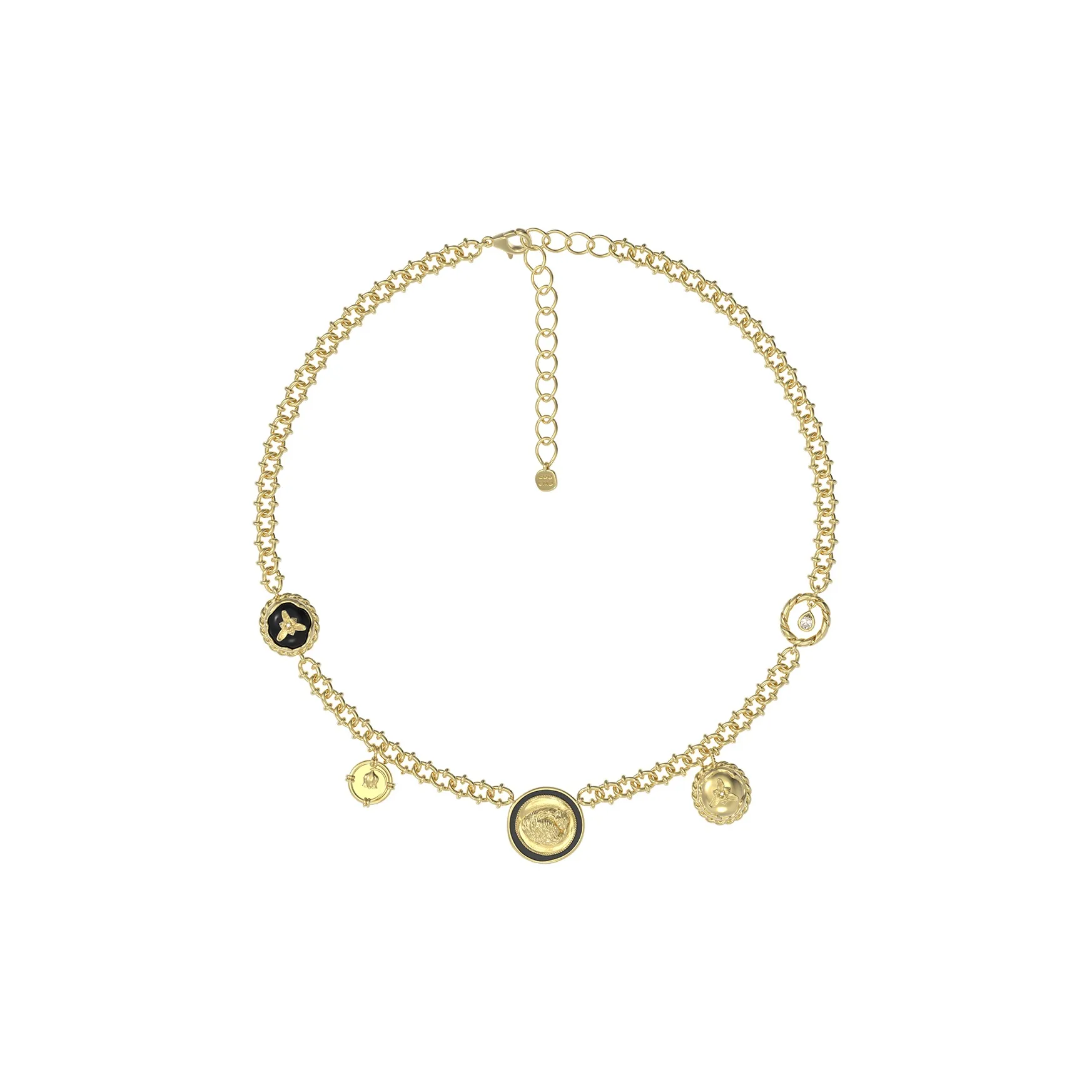 GOOGMO 18К Золото Покрытие Медные Ожерелья Женские