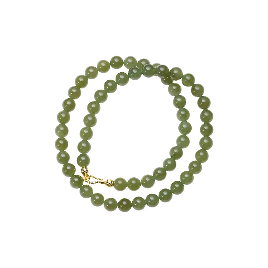 FANHAOGANG JADE Hetian Jade Necklaces Green Jade Women's
