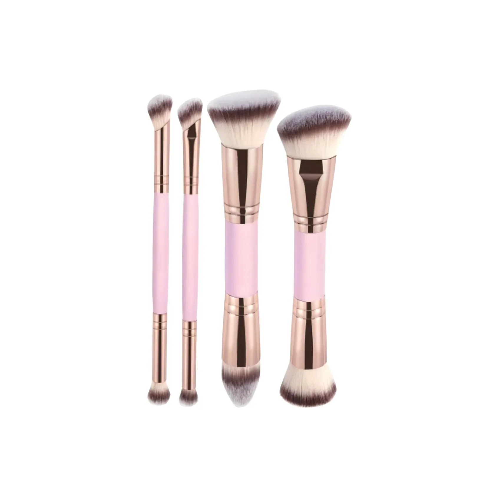 Stubborn Двойная головка Румяна And Тень Щетка Трехцветный Мягкий Волосы Инструменты для красоты Loose Пудра Щетка Makeup Brush