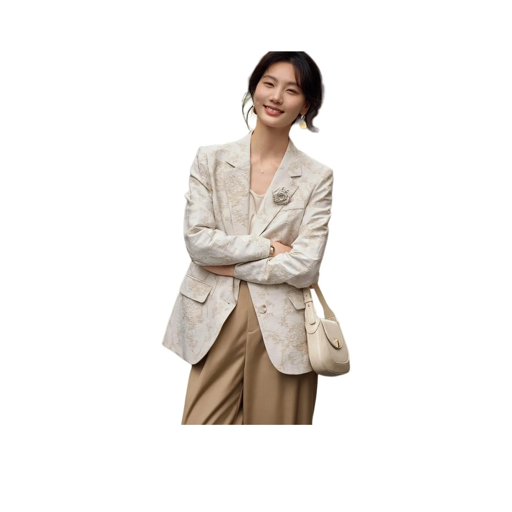 XWI Business Suit Women's Beige Apricot