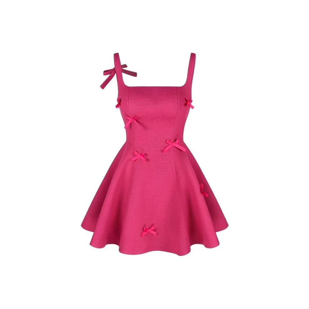 TIANCAIXIAOXIONG Розовый Красный Женские Слип-платья