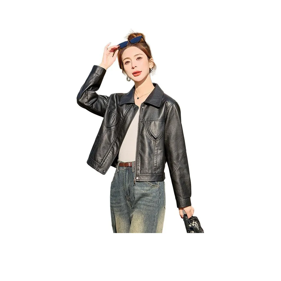 Yi Mengyuan Leather Jacket Women's