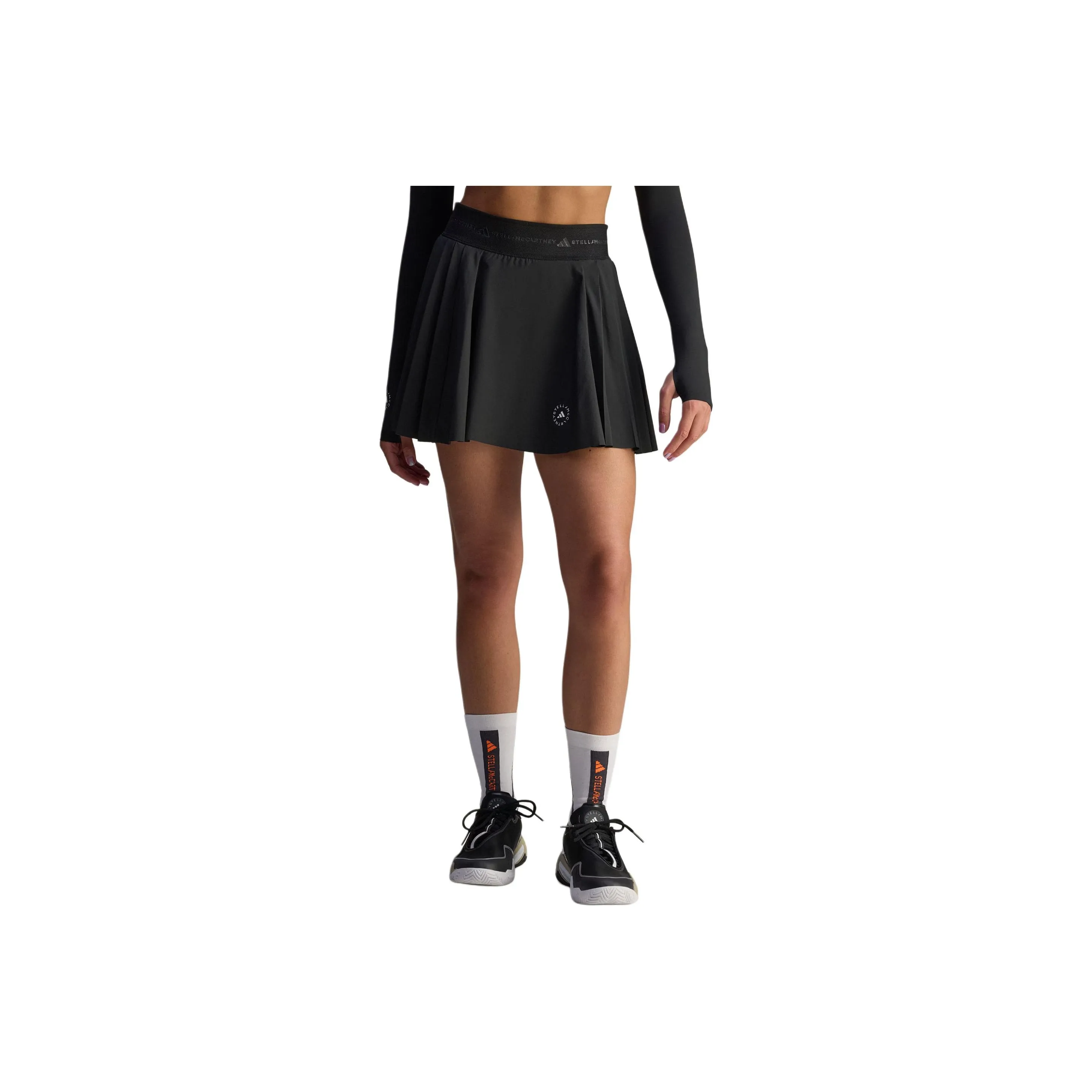 Adidas Stella McCartney Тренировки Плиссированные Юбка-Шорты Повседневные Юбки Женские