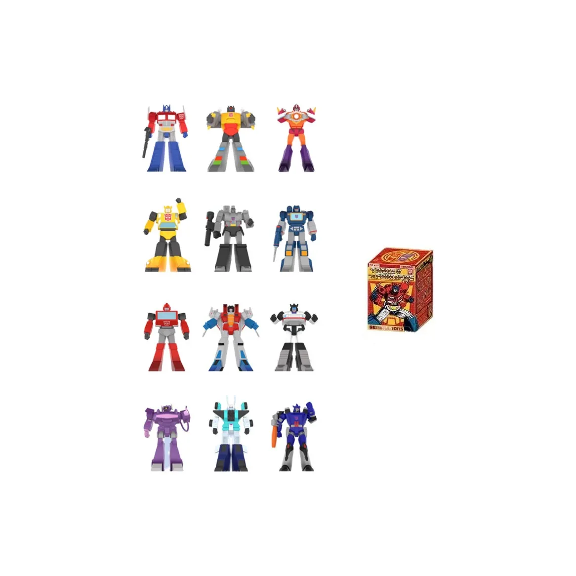 POP MART Transformers Generations Коллекция Слепые коробки Один Mystery Коробка Целая коробка 12 шт