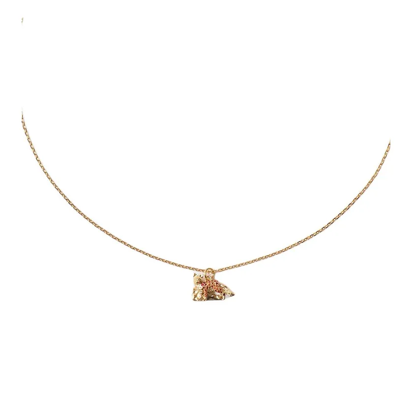 Burberry Gold Plated, Cubic Zircon, Brass Necklaces Women's Gold