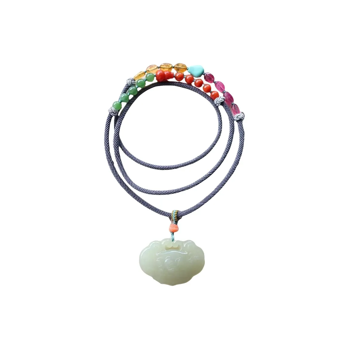 Xifeng Building Hetian Jade Necklaces Jasper Women's