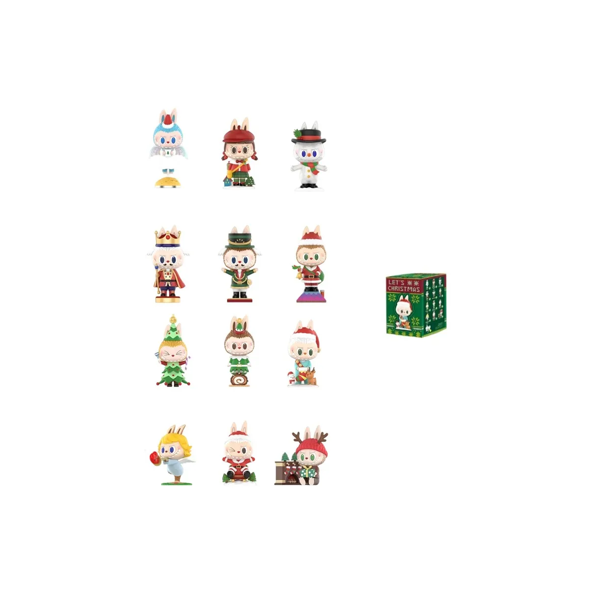POP MART THE MONSTERS LABUBU Let's Christmas, Слепая Коробка, Одиночная Коробка/комплект Из 12 Шт.