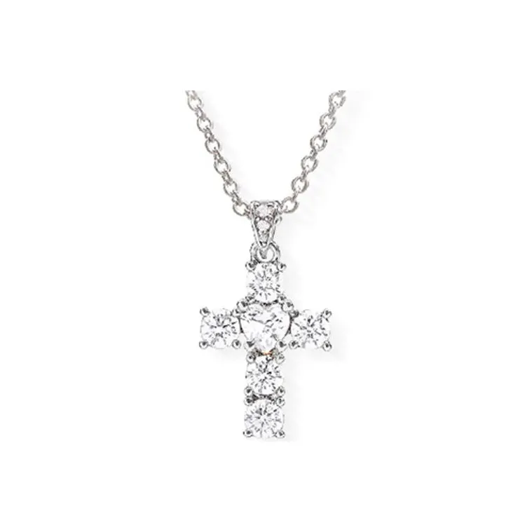 CHIARA FERRAGNI Zircon Water Coated 18K Gold Advanced Collarbone Chain Italian Lightweight Luxury Jewelry Unisex Silver