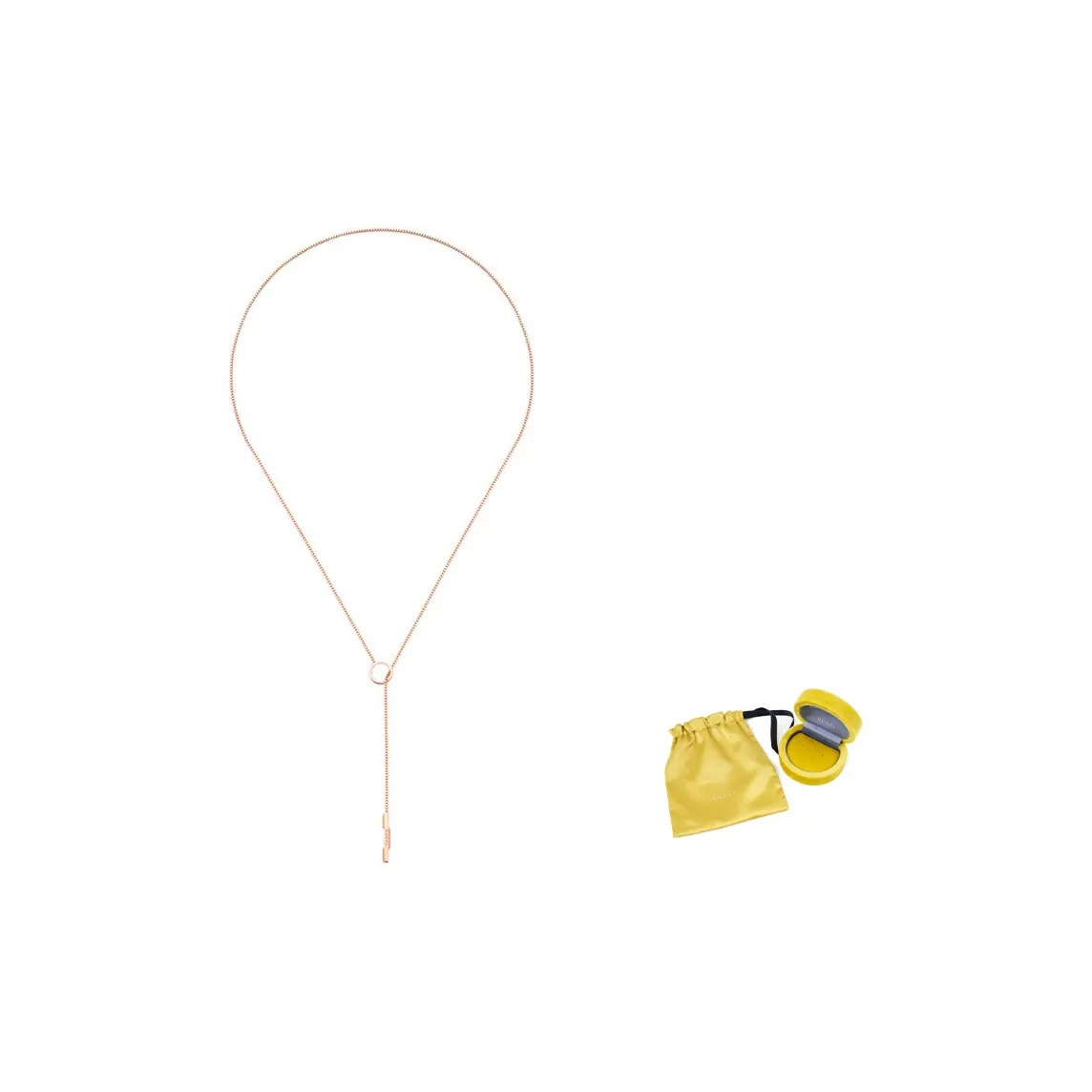 GUCCI Link To Love Lariat Necklace