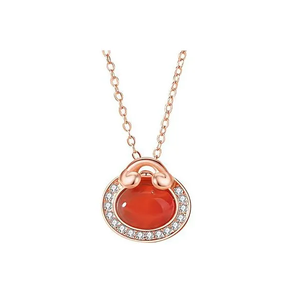 Asia Star S925 Silver, Agate Necklaces Women's