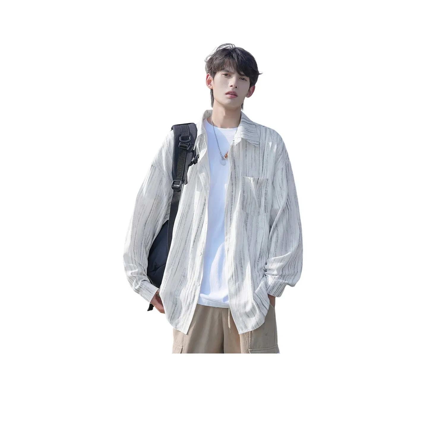 Hungo Белый Унисекс Рубашки