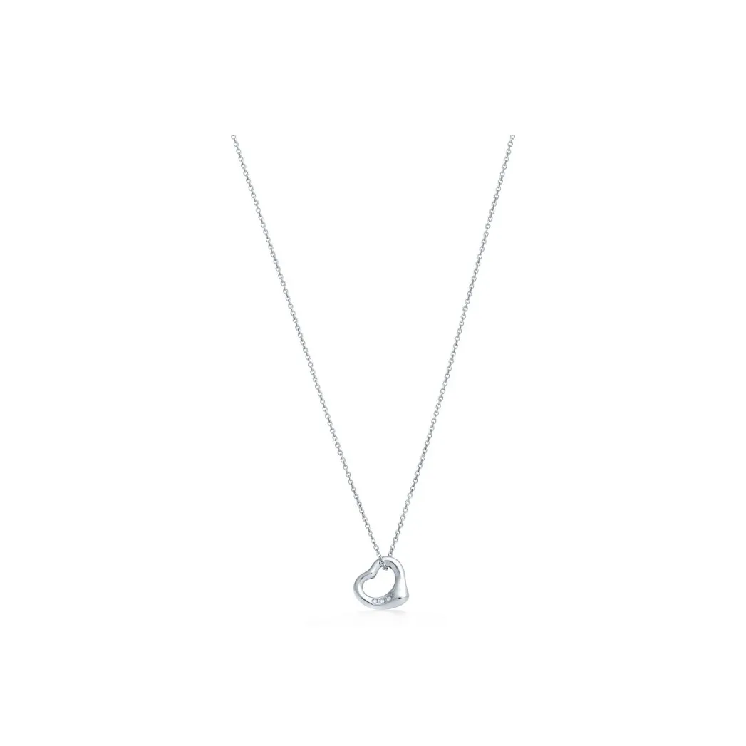 TIFFANY & CO. Diamond Necklaces Women's Silver