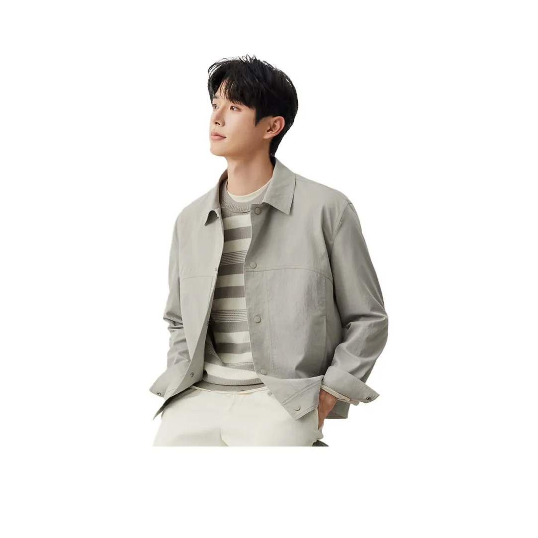 ZIOZIA Куртки и Пальто Мужской Светло-Серый