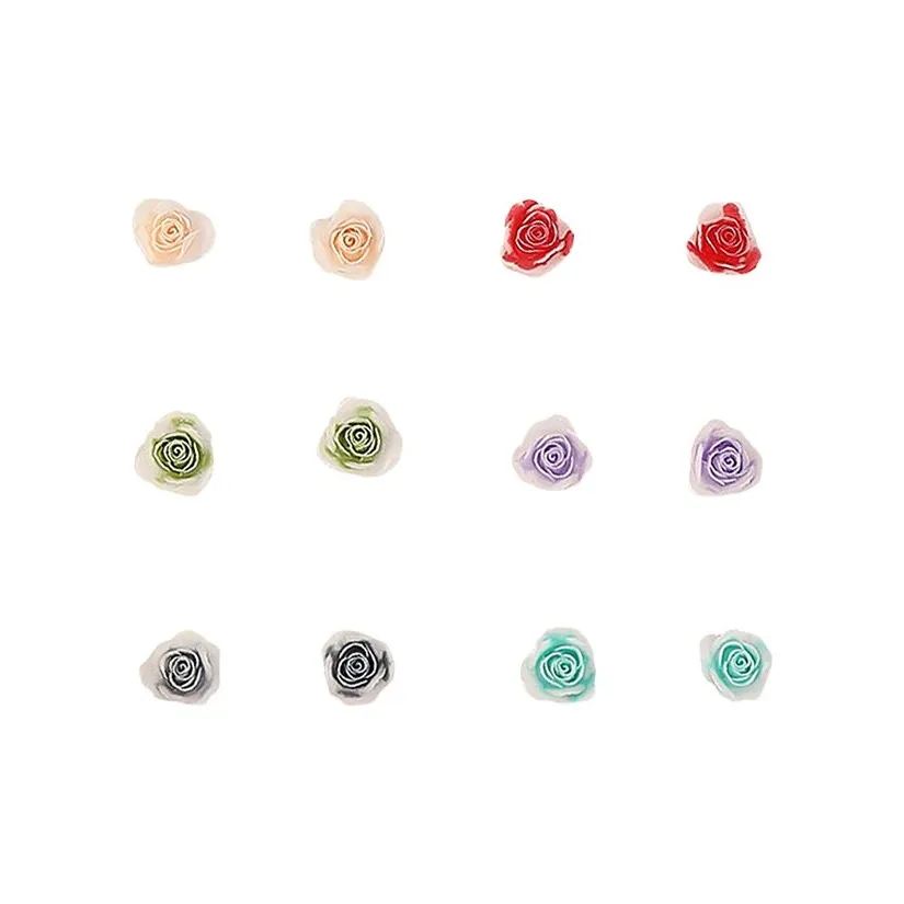 LINGJIE Пластик Серьги-гвоздики Унисекс