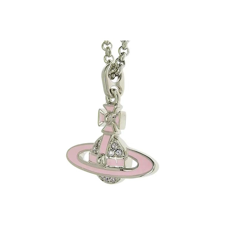 Vivienne Westwood Платиновые ожерелья Женское Серебро Розовый