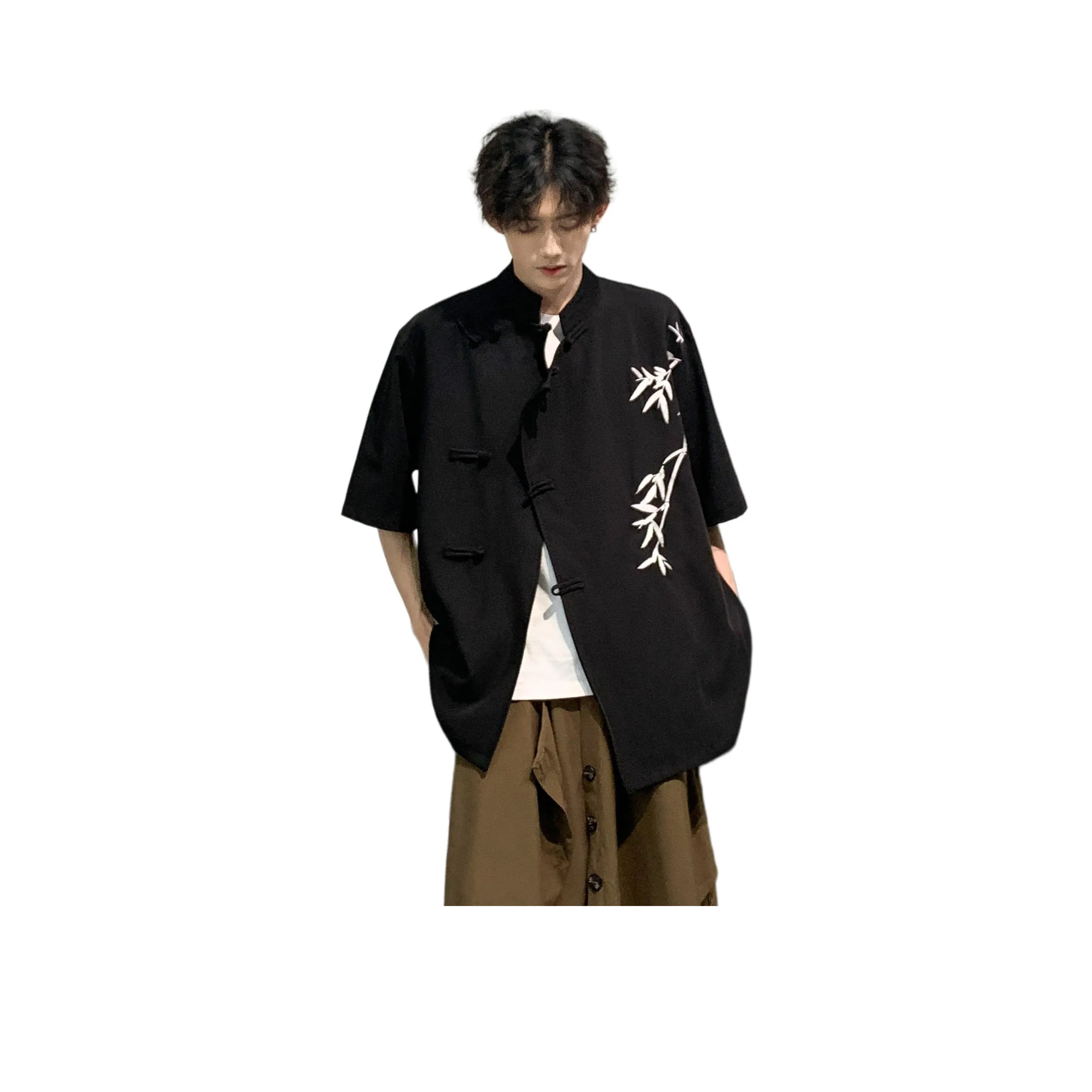 PEIMENG Черная унисекс рубашка