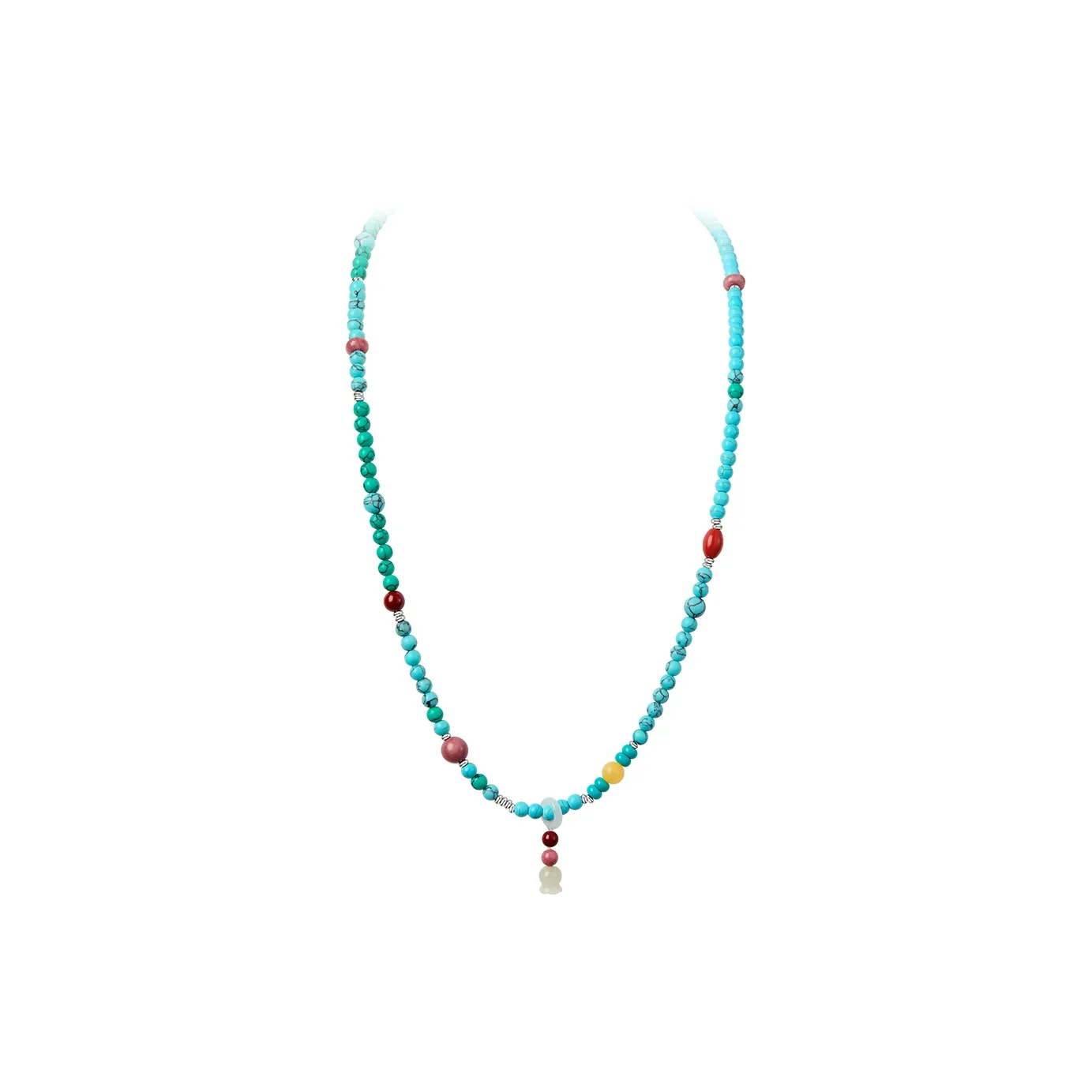 ZEGL Красный Яшмовый Ожерелье Женское