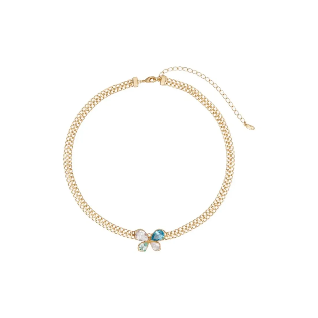 Fellala Сплав Ожерелья Женские Синие