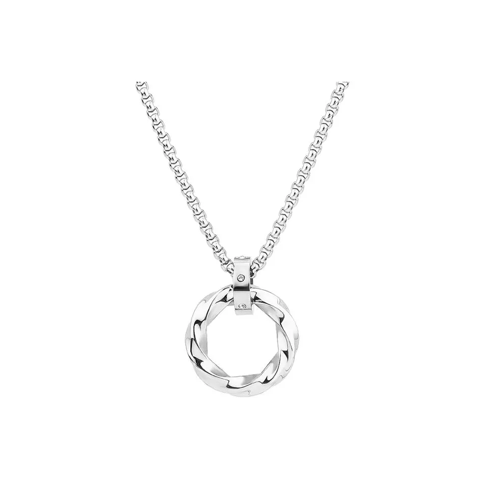 PINK U Титановая стальная цепочка для свитера ожерелье мужской