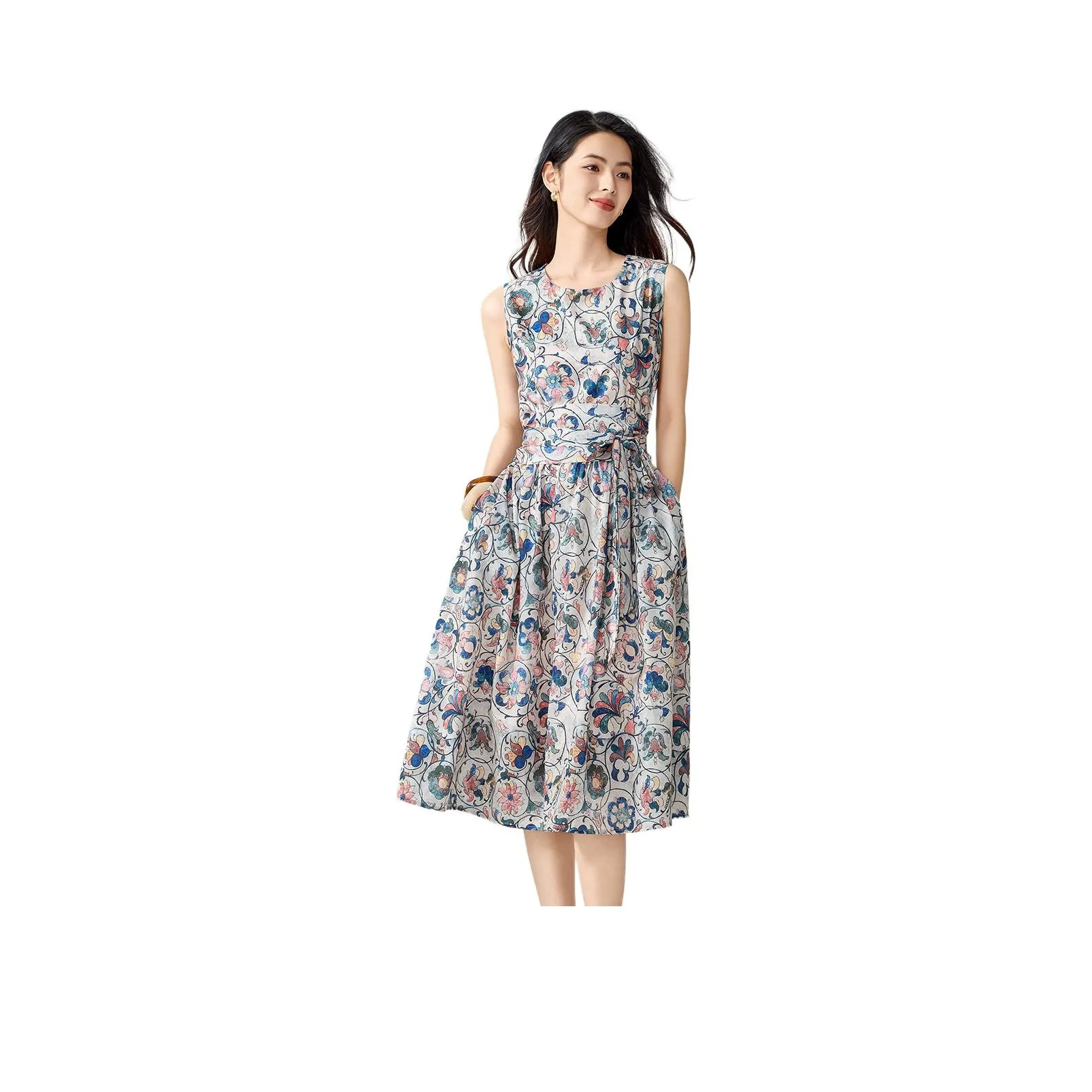 Love Elaine Sleeveless Dress Women's Paisley