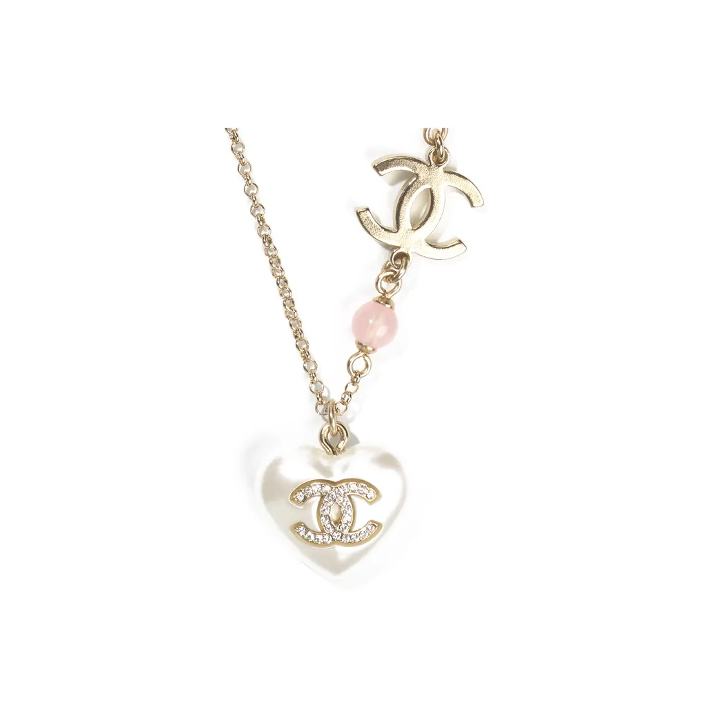 CHANEL Blended Material Necklaces Women's Gold